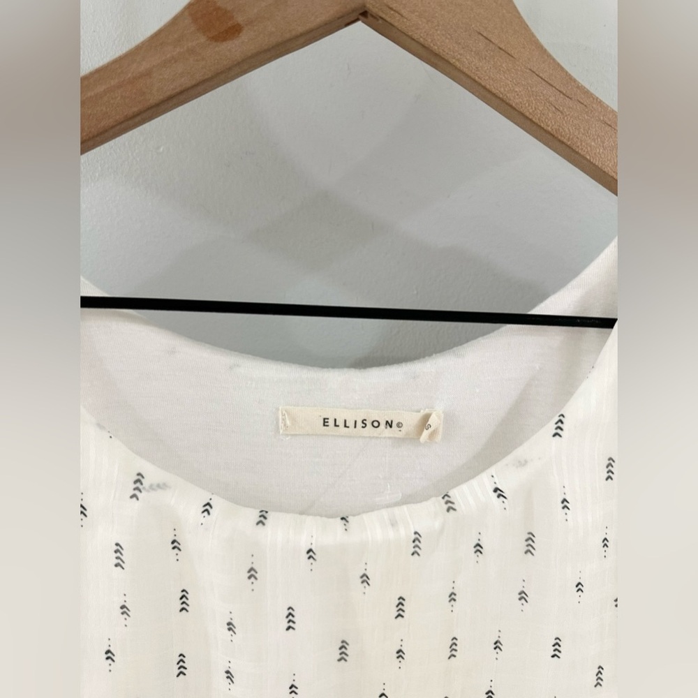 Ellison Layered Blouse White Size Small - Picture 5 of 6